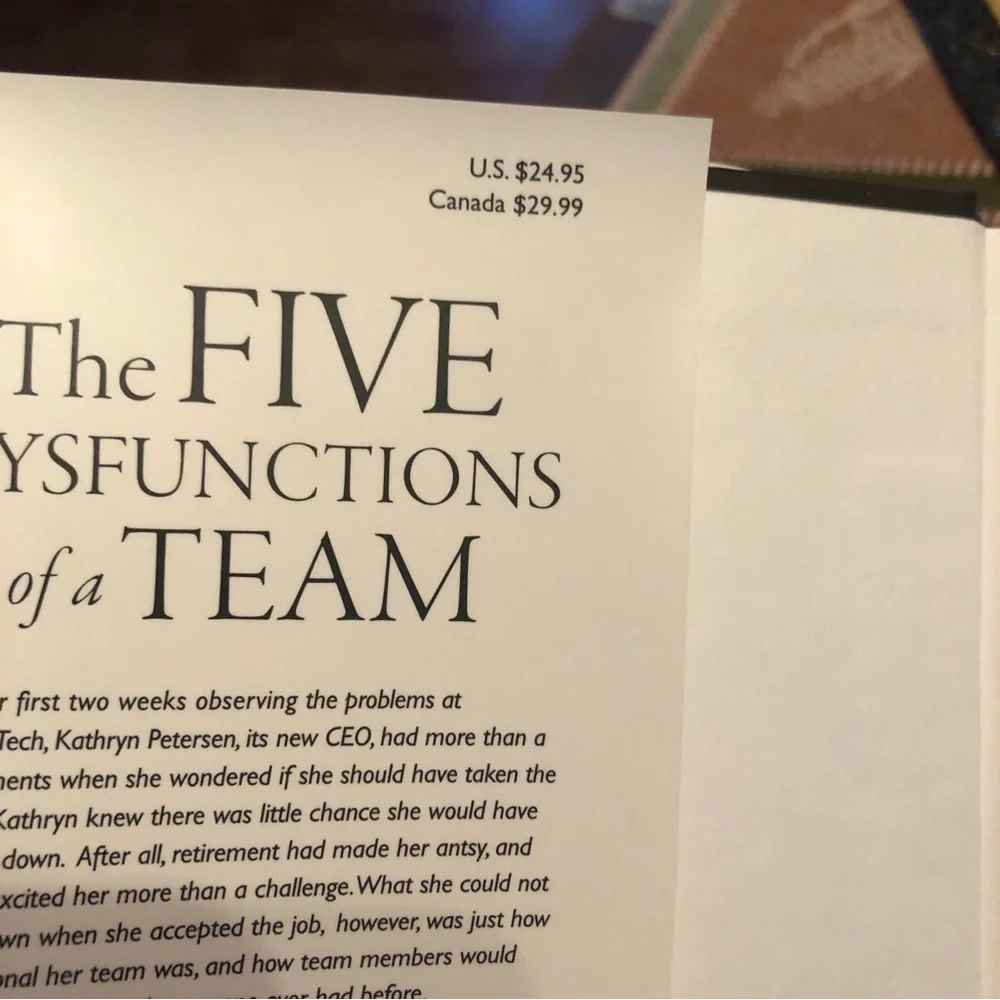 Five Dysfunctions of a Team : A Leadership Fable, 20th Anniversary Edition by...